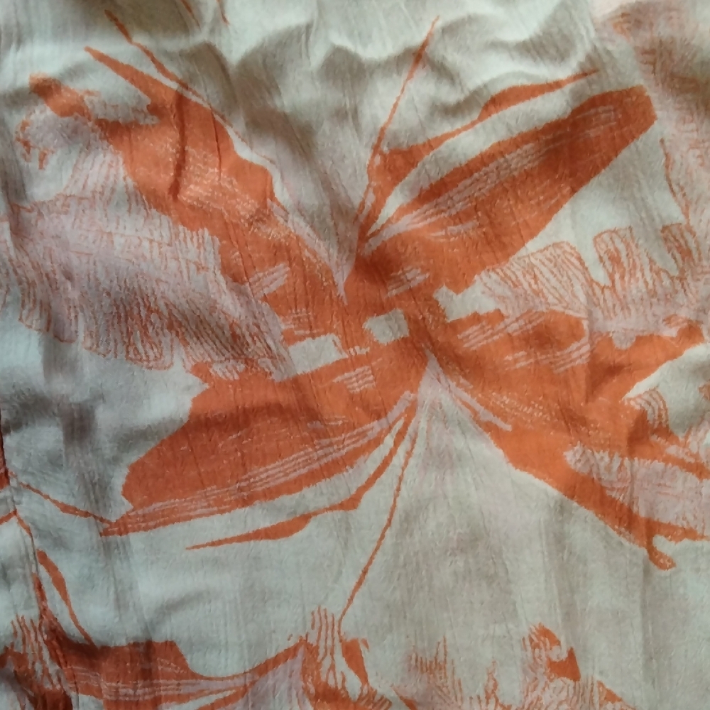 Roxy Vibrant Orange and White Maxi Dress - Picture 7 of 9